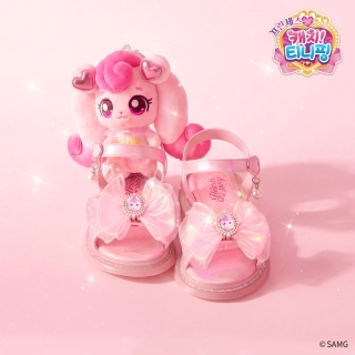 캐치티니핑 LED 하트큐빅 플랫샌들 | 하츄핑