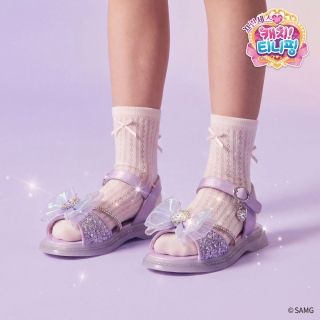 캐치티니핑 LED 하트큐빅 플랫샌들 | 다이아나핑