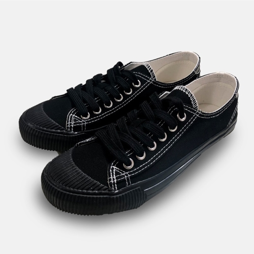 시드니 2color 캔버스 스니커즈 | 블랙