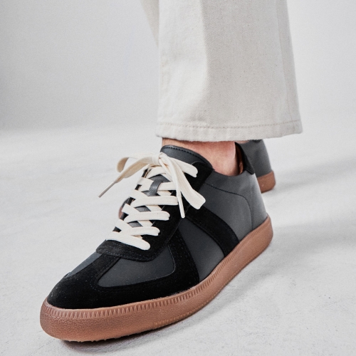5.5cm 키높이 독일군 스니커즈 | 로한 네이비