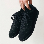 루이스 5.5cm 키높이 독일군 스니커즈 올블랙