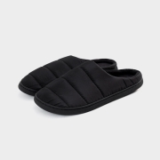 GO102 릭타 패딩 방한 슬립온 | 블랙