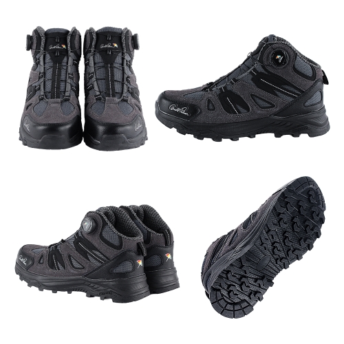 트레킹포스 남성 6인치 미드컷 발목 등산화 다이얼 중목 하이탑 트래킹화