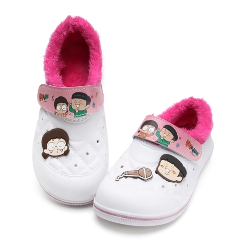 흔한남매 벨크로 방한실내화 | 핑크