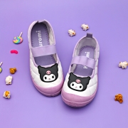 산리오 쿠로미 페이스 퀄팅 실내화