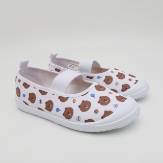 브라운앤프렌즈 패턴 면실내화 | 브라운