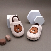 라인프렌즈 몰리 덧신_브라운