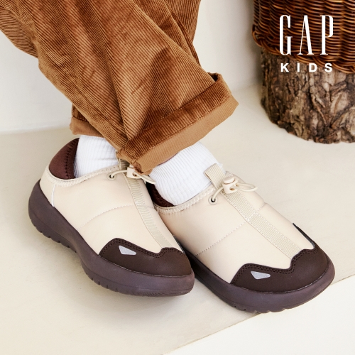 GAP 폴드 키즈 패딩 슬리퍼ㅣ브라운
