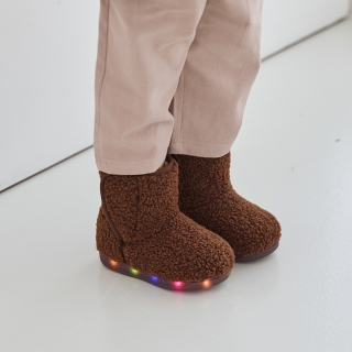 뽀글이부츠(LED) | 브라운
