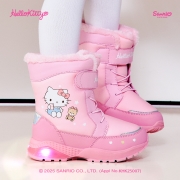 헬로키티 하트 라이팅 방한부츠