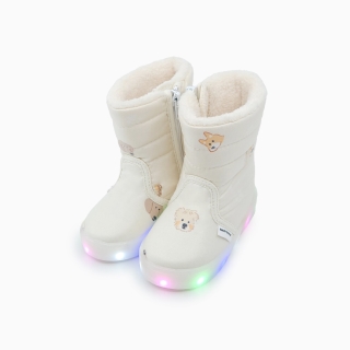 퍼피코지 LED 털부츠