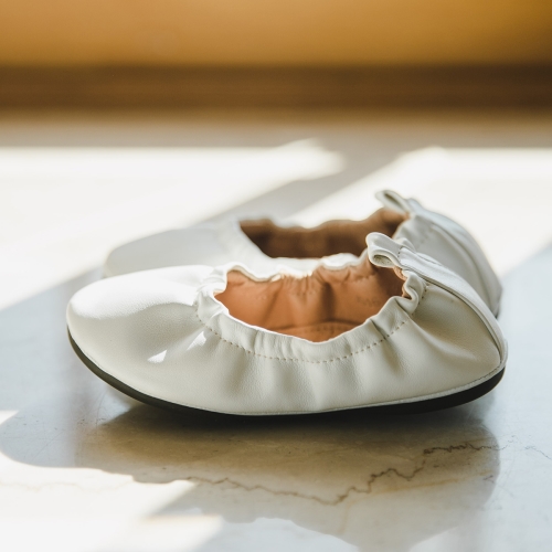 가죽 마요플랫 | 화이트