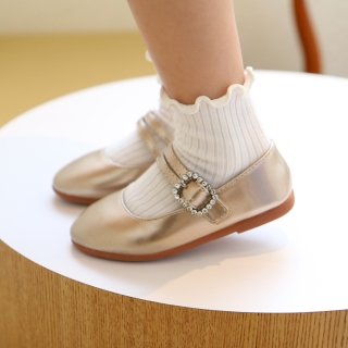 두줄 보석 플랫 | 골드