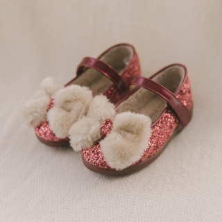 엘리제LED 플랫 여아구두 | 레드