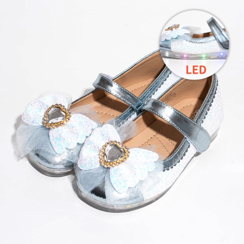 키즈 써니 러블리 글리터 LED 메리제인 | 에메랄드