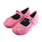 루미 여아 털구두 겨울 메리제인 하트포인트 라라 | 핑크