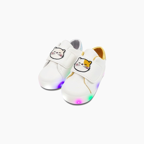 야옹아 놀자 LED 신발 | 골드