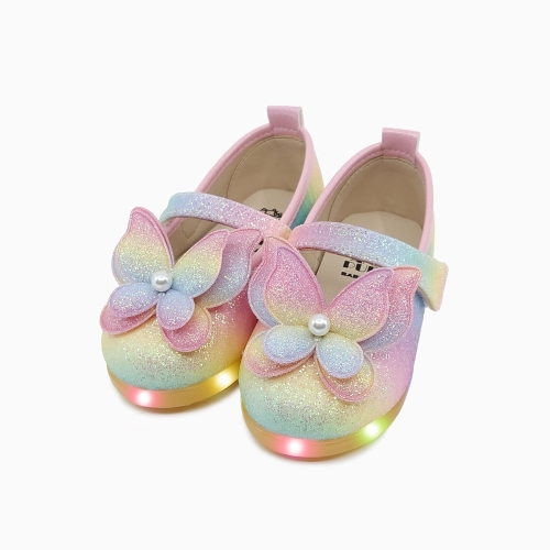 레인보우 버터 LED 구두