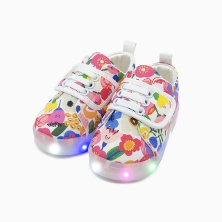 작은 정원 LED 운동화 | 화이트