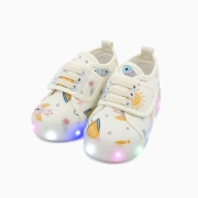달나라 여행 LED 운동화 | 아이보리