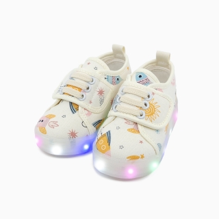 달나라 여행 LED 운동화 | 아이보리