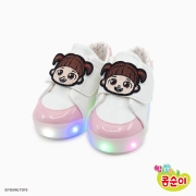 엉뚱발랄 콩순이 LED 운동화 | 화이트