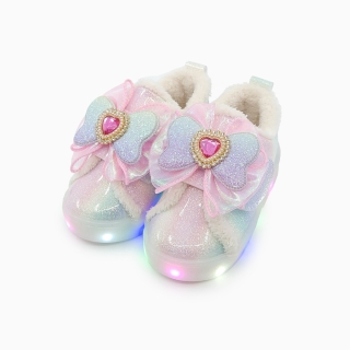 폼폼엔젤 LED 털운동화