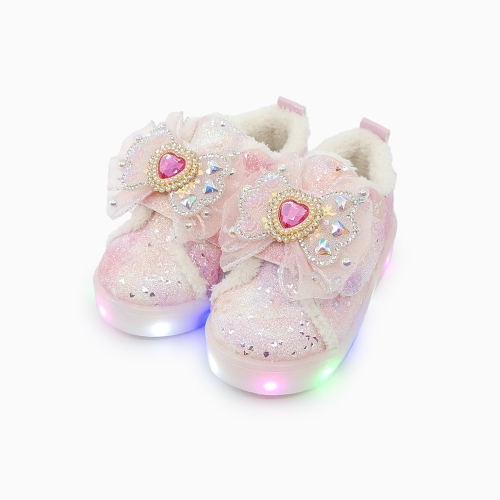 폼폼쥬얼리 LED 털운동화