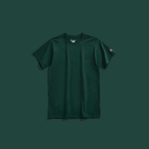 챔피온 T435 키즈 반팔티_다크그린