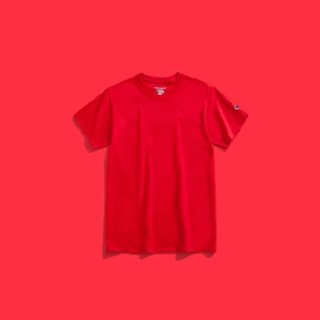 챔피온 T435 키즈 반팔티_레드