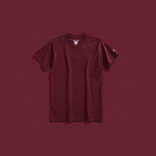 챔피온 T435 키즈 반팔티_마룬
