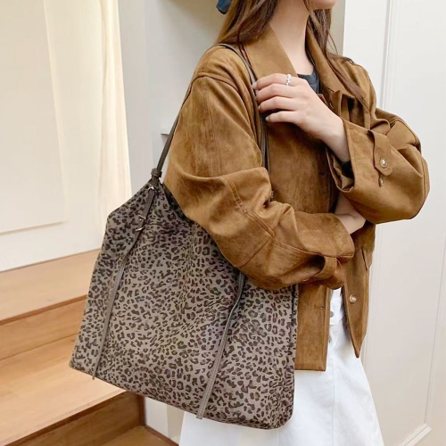 어반백 여성숄더/쇼퍼백 여성 캐주얼 호피 캔버스 숄더백URB_NB13