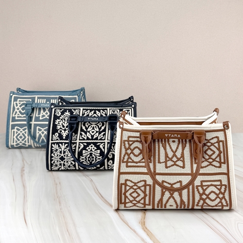 어반백 여성토트백 여성 자가드 사각 토트 크로스백(소)URB_W896