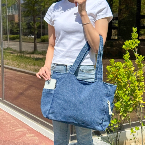 어반백 데일리 캐주얼 데님 숄더백URB_CB015