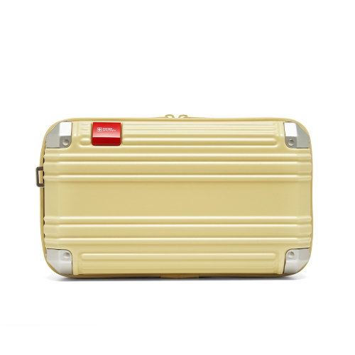 제니시아 큐브 미니 파우치 하드 케이스 | 버터옐로우