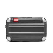 제니시아 큐브 미니 파우치 하드 케이스 | 다크 그레이