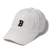 비 로고 커브캡 | 화이트