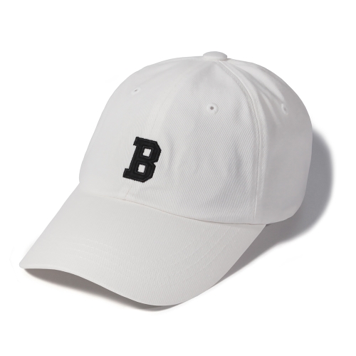 비 로고 커브캡 | 화이트