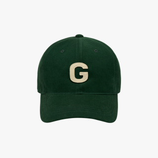 G LOGO PEACHSKIN CAP | DARK GREEN