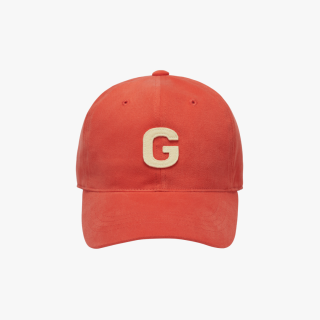G LOGO PEACHSKIN CAP | ORANGE
