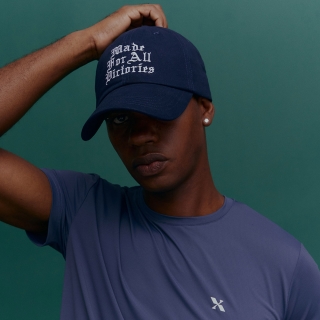 빅토리 레터링 볼캡 | 네이비