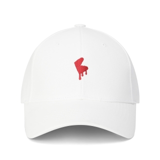Flowing Logo Ball Cap | White