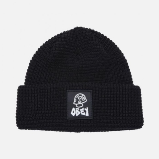 (100030185) 베이컨트 와플 비니 BLACK