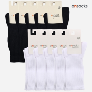 [10켤레 특가] 장목 화이트 블랙