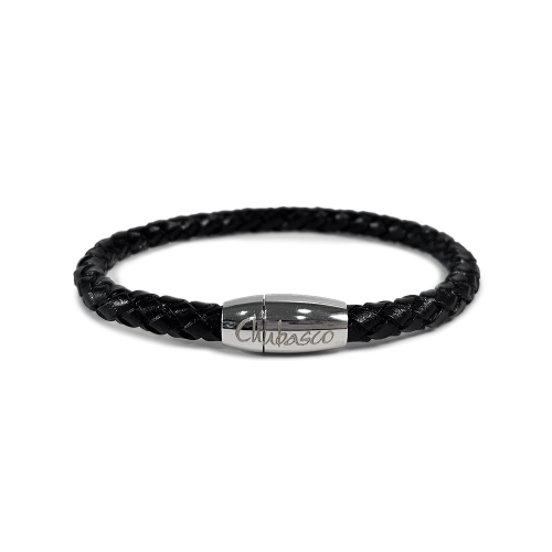 CHUBASCO SIMPLE LEATHER MAGNET BRACELET CSLM01