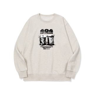 어디 접속하려고 했을까 그래픽 로고 맨투맨 | 오트밀