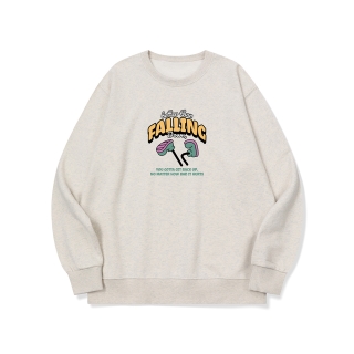 꽉 잡아 떨어진다아 그래픽 맨투맨 | 오트밀