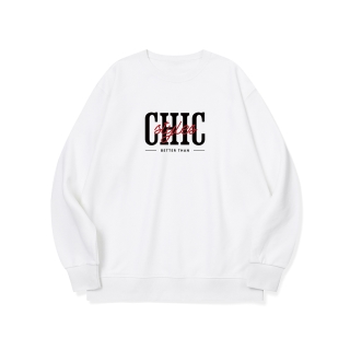 T가 좀 그렇긴 해 그래픽 로고 맨투맨 | 화이트