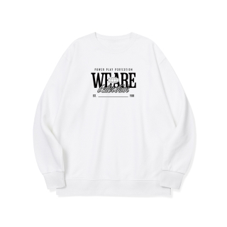 위 아더 월드 그래픽 로고 맨투맨 | 화이트