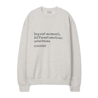 픽셀드 이모션 스웻셔츠 | 오트밀